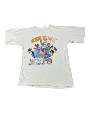Vintage 90s New York Mets MLB Looney Tunes T-Shirt